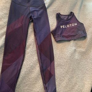 Peloton matching legging and sports bra